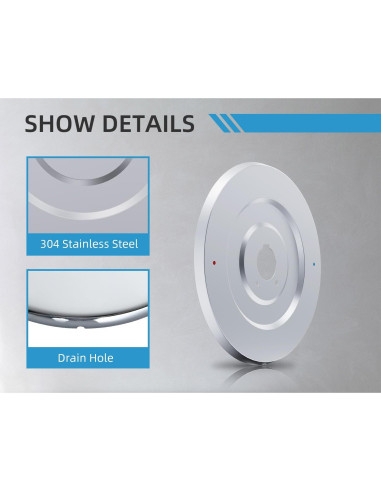 Placa de Cubierta Moen 16090 para Grifos de Ducha Cromo