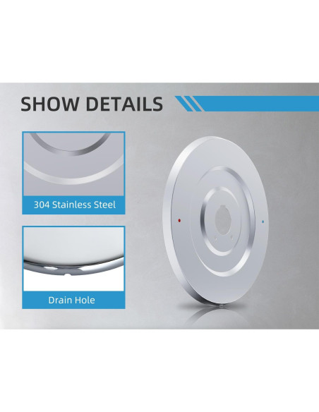 Placa de Cubierta Moen 16090 para Grifos de Ducha Cromo