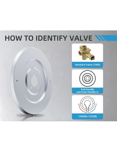 Placa de Cubierta Moen 16090 para Grifos de Ducha Cromo