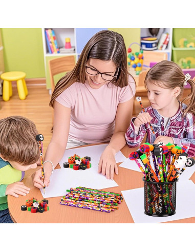 30 Lápices de Halloween FOIMAS con Borradores de Calabaza