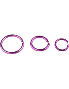 Anillas de Salto de Metal Craft County 10mm Púrpura 300 Piezas 2