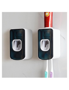 Soporte para Cepillos de Dientes LUEXBOX 2 Ranuras Azul 2Pack