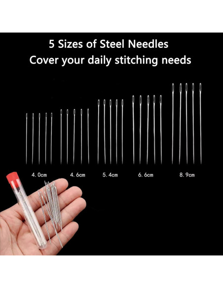 Kit de Costura 37 Piezas Cyhdddr con Agujas y Hilos