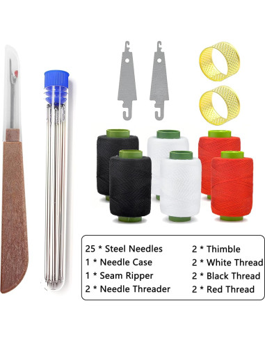 Kit de Costura 37 Piezas Cyhdddr con Agujas y Hilos