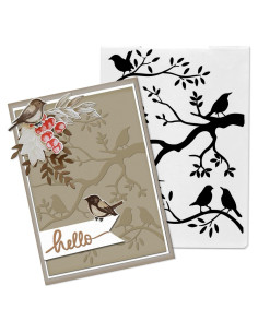 Carpeta de Embossing 3D Aves en Ramas On-Airstore