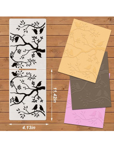 Carpeta de Embossing 3D Aves en Ramas On-Airstore 2
