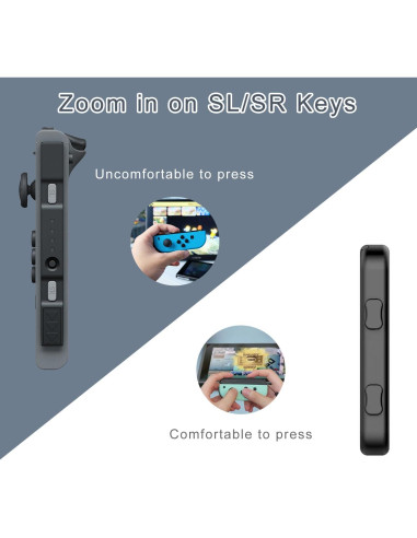 Correa de Muñeca Lonxmovs para Joycon Switch - Ajustable Negro