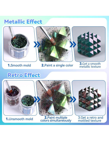 Escamas Camaleón LET'S RESIN - Polvo de Pigmento Cromado 5 Colores