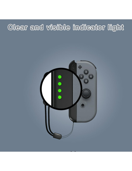 Correa de Muñeca Lonxmovs para Joycon Switch - Ajustable Negro