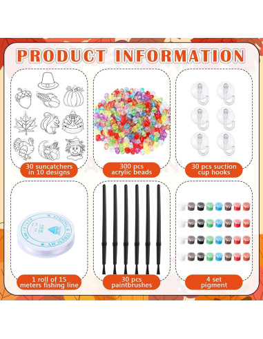 Kit de Cazadores de Sol DIY Otoño Sonwyoung 30 Piezas