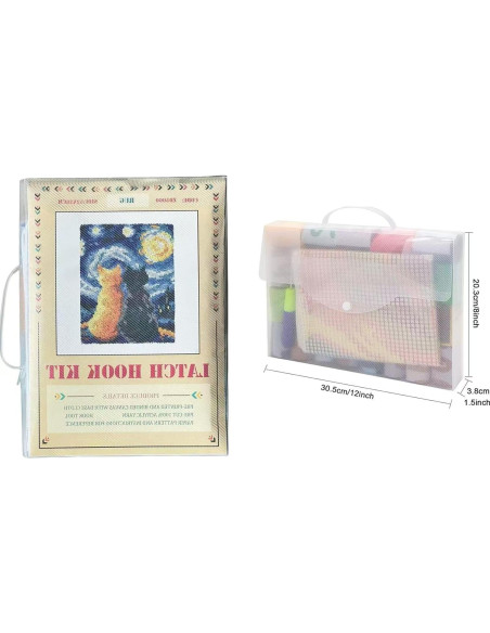 Kit de Ganchillo Latch GLAECYY Gato Estrella 52x38 cm