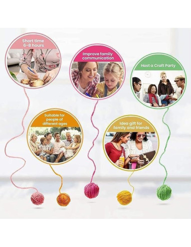 Kit de Ganchillo Latch GLAECYY Gato Estrella 52x38 cm