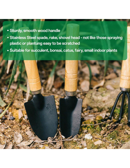 Set de Herramientas de Jardín IIUIKOO 5 Piezas Hierro Verde