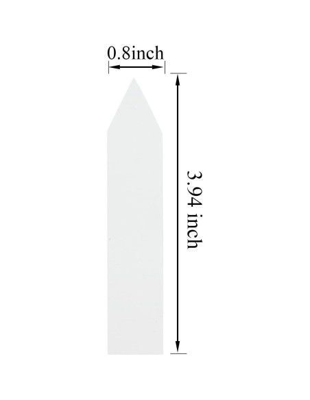 360 Etiquetas de Jardín Crafjie 2x10 cm Blancas Impermeables