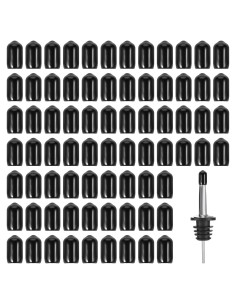 300 Cubiertas de Polvo para Vertedores Hpmjz Tapa de Goma Negra