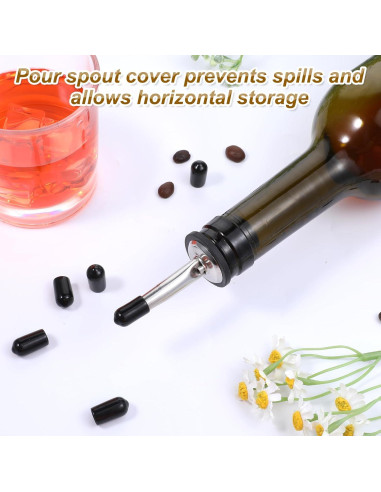 300 Cubiertas de Polvo para Vertedores Hpmjz Tapa de Goma Negra