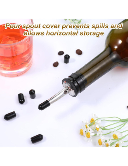 300 Cubiertas de Polvo para Vertedores Hpmjz Tapa de Goma Negra