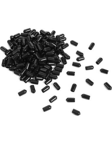 300 Cubiertas de Polvo para Vertedores Hpmjz Tapa de Goma Negra