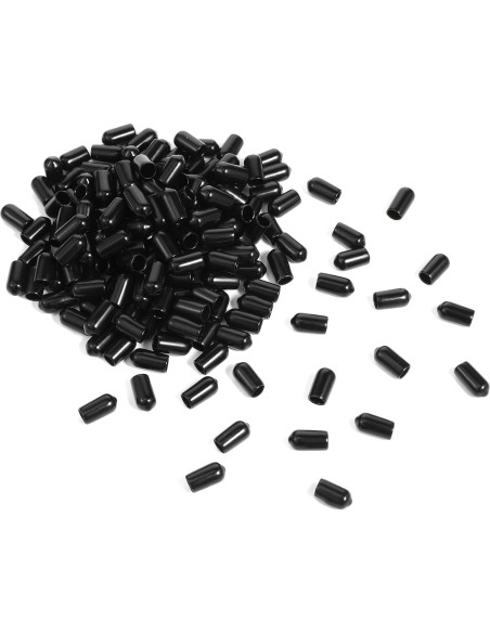 300 Cubiertas de Polvo para Vertedores Hpmjz Tapa de Goma Negra