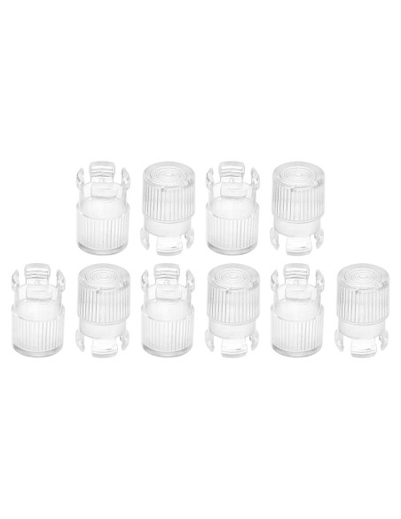 Portalámpara LED 5mm PATIKIL, Paquete de 10 Soportes Transparentes