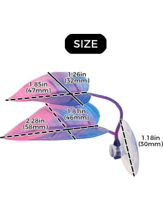 2 Almohadillas de Hoja para Peces Luchadores CRZQXOUR 2