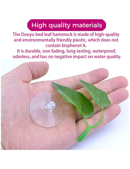 2 Almohadillas de Hoja para Peces Luchadores CRZQXOUR