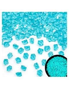Cubos de Hielo Acrílicos Luminiscentes Kaiyuan 100pcs Azul