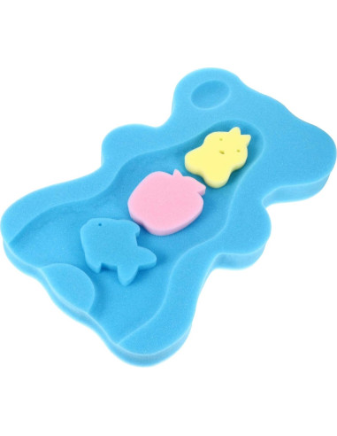 Cojín de Baño Antideslizante para Bebés TOYANDONA Azul