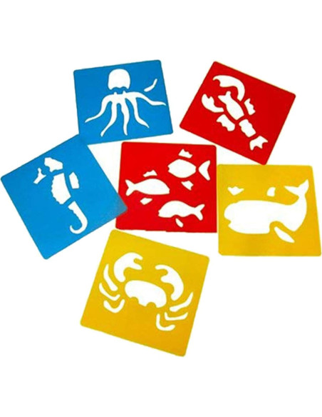 Plantillas de Dibujo Lependor 36 Piezas para Niños - Lavables