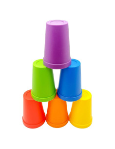 Juego de Tazas Apilables Skoolzy - 6 Piezas Educativas