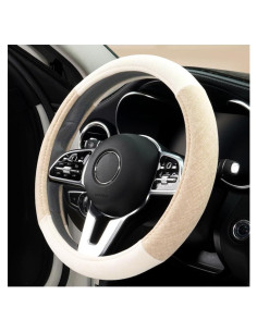 Funda de Volante Zpana Beige 38cm Antideslizante Lino