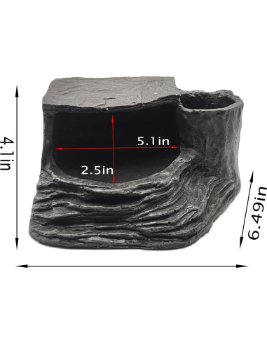 Plataforma de Sol para Tortugas Tfwadmx - Resina Natural 21x16.5cm