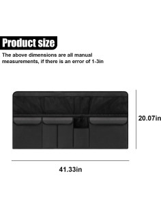 Organizador de Maletero UHANBUT para Coche Negro 105x53.5cm 2