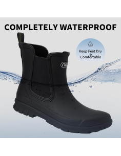 Botas de lluvia cortas NITTI para mujer, impermeables y antideslizantes 2