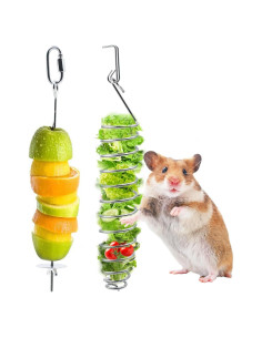 2 Juguetes de Enriquecimiento para Ratas Aeloer, Acero Inoxidable