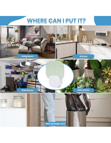 Trampa para Moscas Interior Plainsity MKH-FP-ATE80-4P, 3 Adhesivos