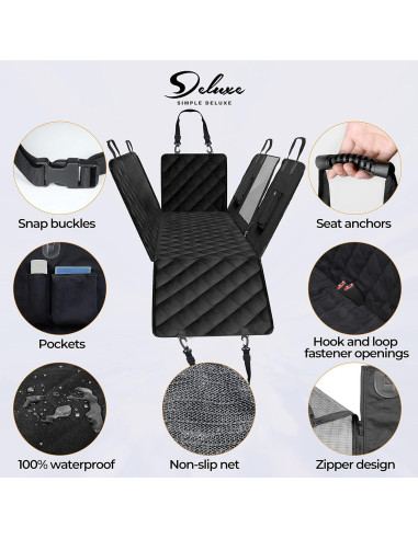 Hamaca para Perros HealSmart Impermeable Universal 137x147 cm