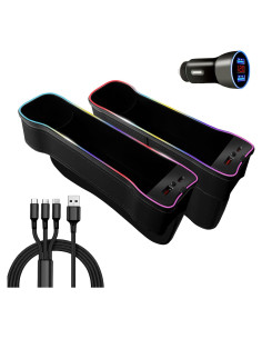 Organizador de Espacio entre Asientos xiaoniu con LED y Carga USB