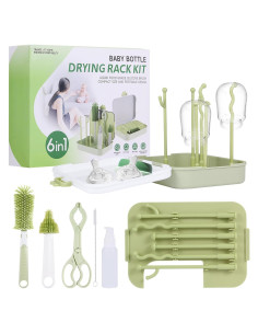 Kit de Limpieza 6 en 1 Tulvixxo para Botellas Bebés Verde