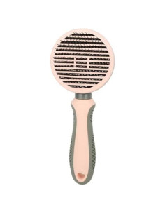 Cepillo Autolimpiante para Mascotas TOPMED - Aguja Recta Rosa