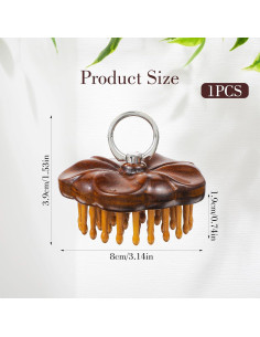 Cepillo de Masaje de Madera MBAIYO para Crecimiento del Cabello 2