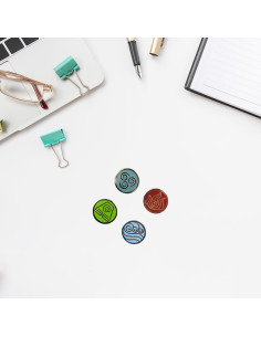 Conjunto de Pines Coleccionables Avatar - 4 Elementos 2.54cm 2