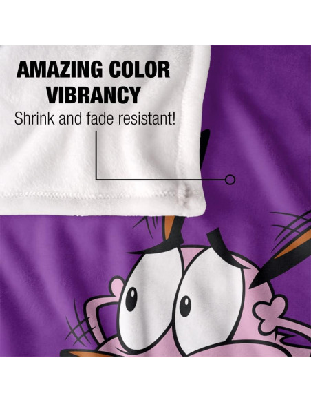 Manta de Microfibra LOGOVISION 91x147 cm - Courage The Cowardly Dog