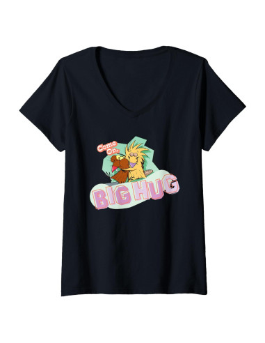 Camiseta V-Cuello Angry Beavers para Mujeres - 100% Oficial