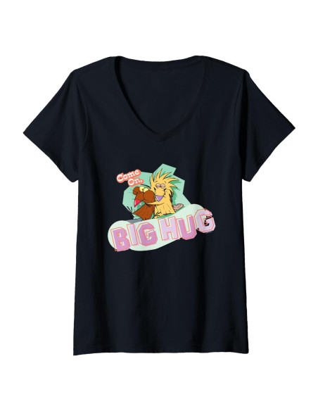 Camiseta V-Cuello Angry Beavers para Mujeres - 100% Oficial