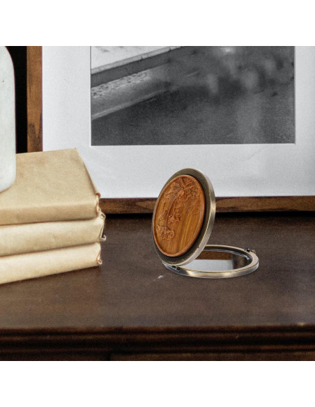 Espejo Compacto Vintage Mipcase 7.1 cm Doble Cara Portátil