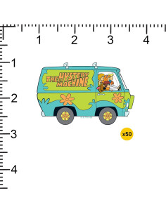 Calcomanías Scooby-Doo Mystery Machine 50ct - Vinilo Resistente 2