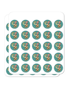 Calcomanías Wild Thornberrys 50 unidades 2.54 cm para manualidades