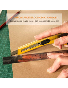 Juego de 15 Cuchillos Utilitarios Nicpro 9mm con 30 Repuestos 2