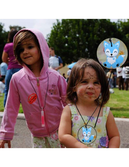 Collares Masticables Sensoriales LeeYean - Silicona Alimentaria Azul y Gris